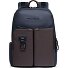  Harper Rucksack RFID Leder 40 cm Laptopfach Variante blue-dark brown