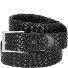  Business Flechtgürtel Leder Variante black | 90 cm