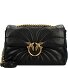 Love Puff Schultertasche Leder 30 cm Variante nero-antique gold Love Puff Schultertasche Leder 30 cm Variante nero-antique gold