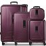  Essentials14 4-Rollen Kofferset Beautycase 4tlg mit Dehnfalte Laptopfach Variante aubergine metallic
