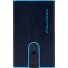 Black Square Kreditkartenetui RFID Schutz Leder 6 cm Variante night blue  Black Square Kreditkartenetui RFID Schutz Leder 6 cm Variante night blue