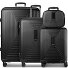  Essentials 14 4-Rollen Kofferset + Beautycase 4 tlg. mit Dehnfalte Variante black metallic