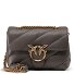 Love Puff Umhängetasche Leder 21 cm Variante grigio asfalto 1 - antique gold