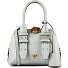  Bowling Bag Handtasche Leder 21 cm Variante grigio silver