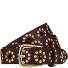  Nietengürtel Leder Variante dark brown | 80 cm