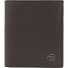  Black Square Geldbörse RFID Schutz Leder 8.5 cm Variante dark brown